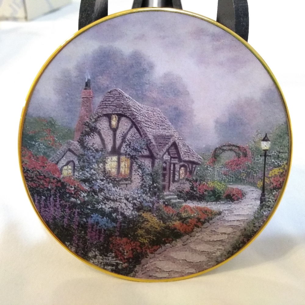 Thomas kinkade mini plate collection first and sec